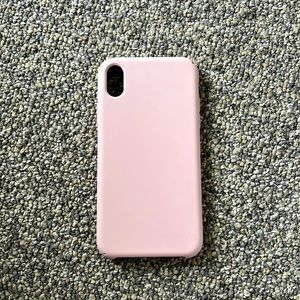 iPhone XR, blush pink, silicone phone case.